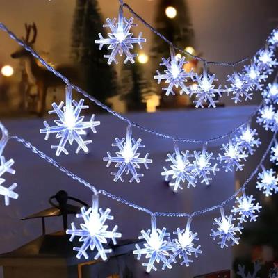 Uplifted Finds LED Christmas Snowflake String Light cold White 3 M 20 Led