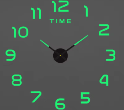 Inspire Picks Modern 3D DIY Wall Clock Large Acrylic Mirror Decorative Quartz Clock 023 Luminous 3d Diameter 60 90cm