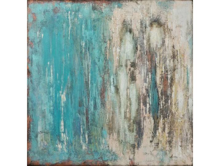 Leinwandbild Arte, Alldecor, beige/mint/türkis