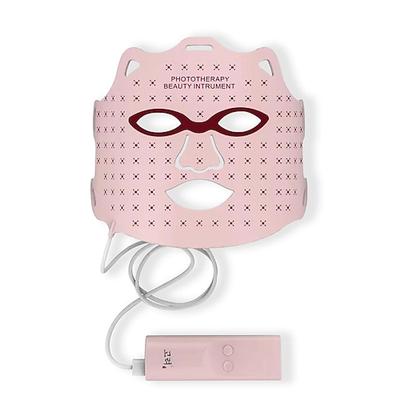 Valentinstagsgeschenke für Frauen 7 Farben Silikon LED-Gesichtsmasken-Photontherapie Porenverengende aufhellende Hauttönung