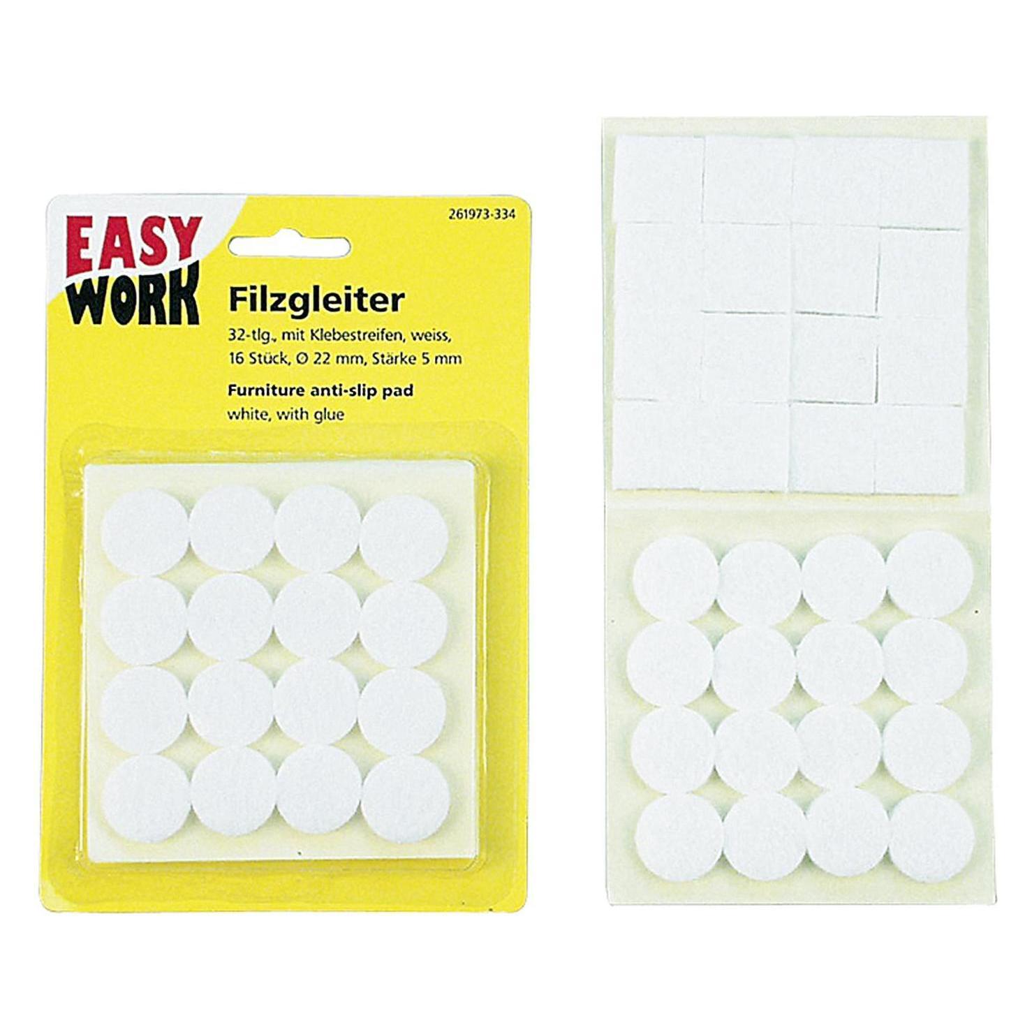 Easy Work Filzgleitersortiment (Filzgleiter, 12 Stk.) (EASY WORK)