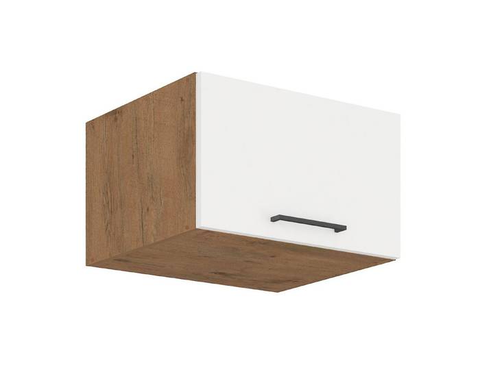 Küchen-Preisbombe Hochschrank Aufsatzschrank 60 cm Küche Vigo Hochglanz weiß Eiche Lancelot