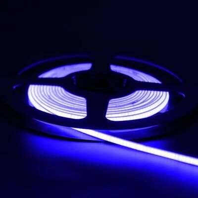 Inspired Finds LumiFlex 12V COB LED Strip Lights Ultra Slim 2.7mm High Brightness Multi Color Tape For Room & Decorative Lighting blue 5m 12v