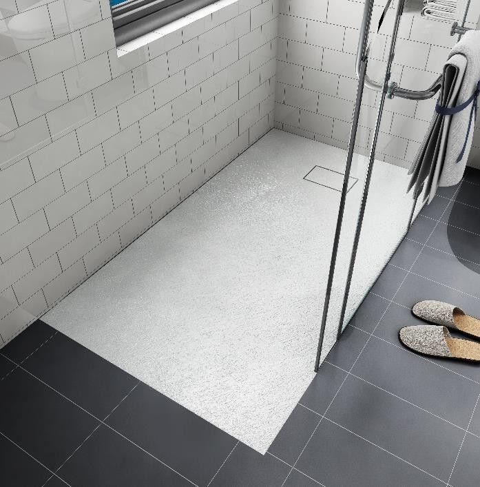 Neuesbad schneidbare SMC Duschwanne 120x90x2,6cm NBST12090W