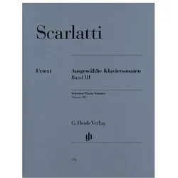 Ausgewählte Klaviersonaten, Band III, Fachbücher von Domenico Scarlatti, Kraus, Detlef, Bengt, Johnsson