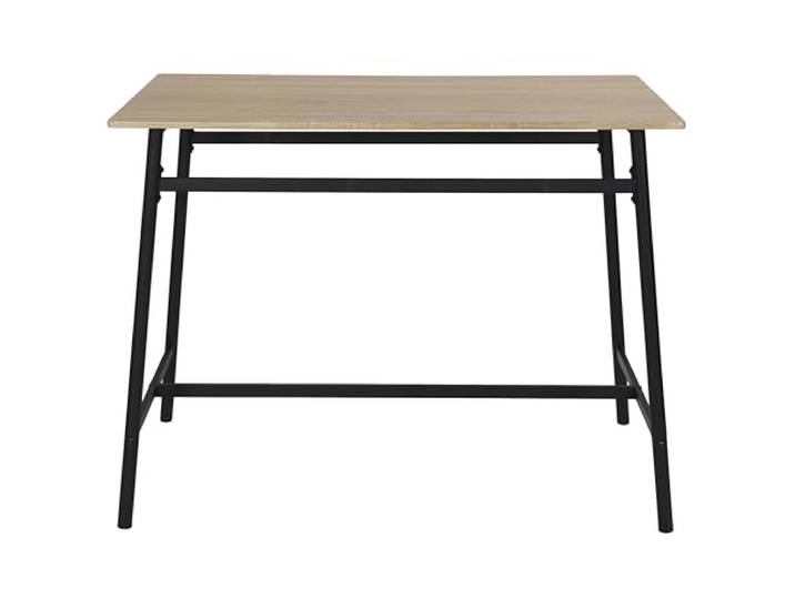 HOME DECO FACTORY Stehtisch Metall Modernes Design Braun Schwarz Metall, Stehtisch, modernes Design, robust und leicht zu montieren, Küche oder Bar, Braun und Schwarz