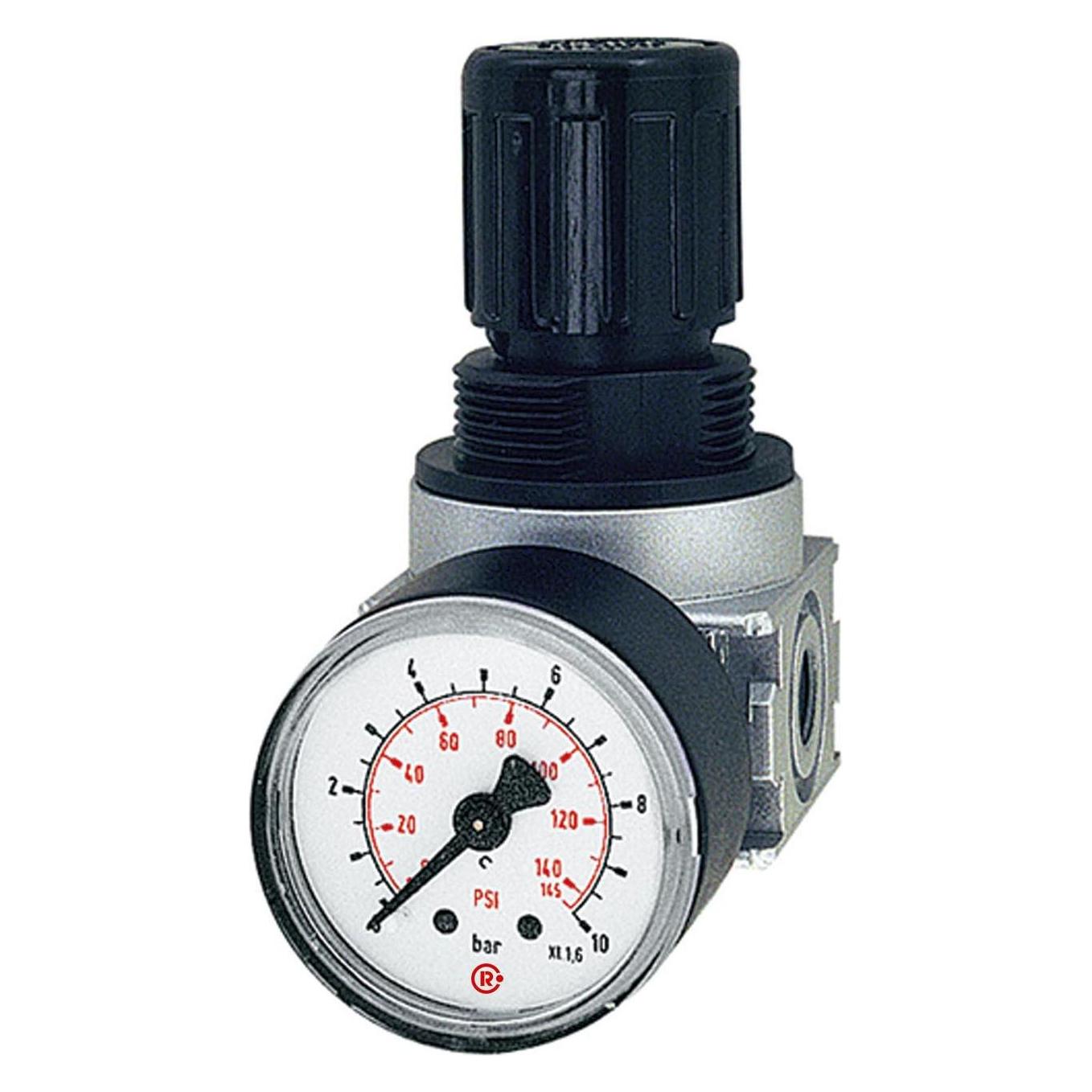 Riegler Druckregler durchg. Druckvers. "multifix-mini", G 1/4, 0,1-3 bar (RB 06-3)