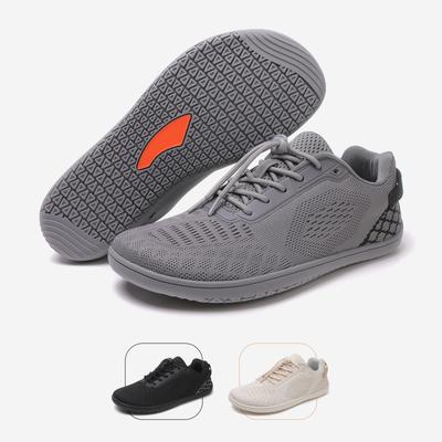 Barfußschuh DOTALES "Litestep Barfußschuhe Damen & Herren Barfuß Sneaker", Damen, Gr. 38, Normalschaft, grau, Kunstfaser, Mesh, Polyurethan, Textil, Schuhe Barfußschuh, Barfuß Sneaker, Minimalschuhe