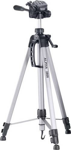 Cullmann Alpha 2800 Dreibeinstativ 1/4 Zoll Arbeitshöhe=67.5 - 184.5 cm Aluminium inkl. Tasche, Kugelkopf, 3D-Neiger