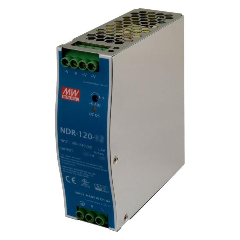 MEAN WELL DIN-SCHIENEN-SCHALTNETZTEIL NDR-120-48 48V/120W/2.5A (120 W) (24628)