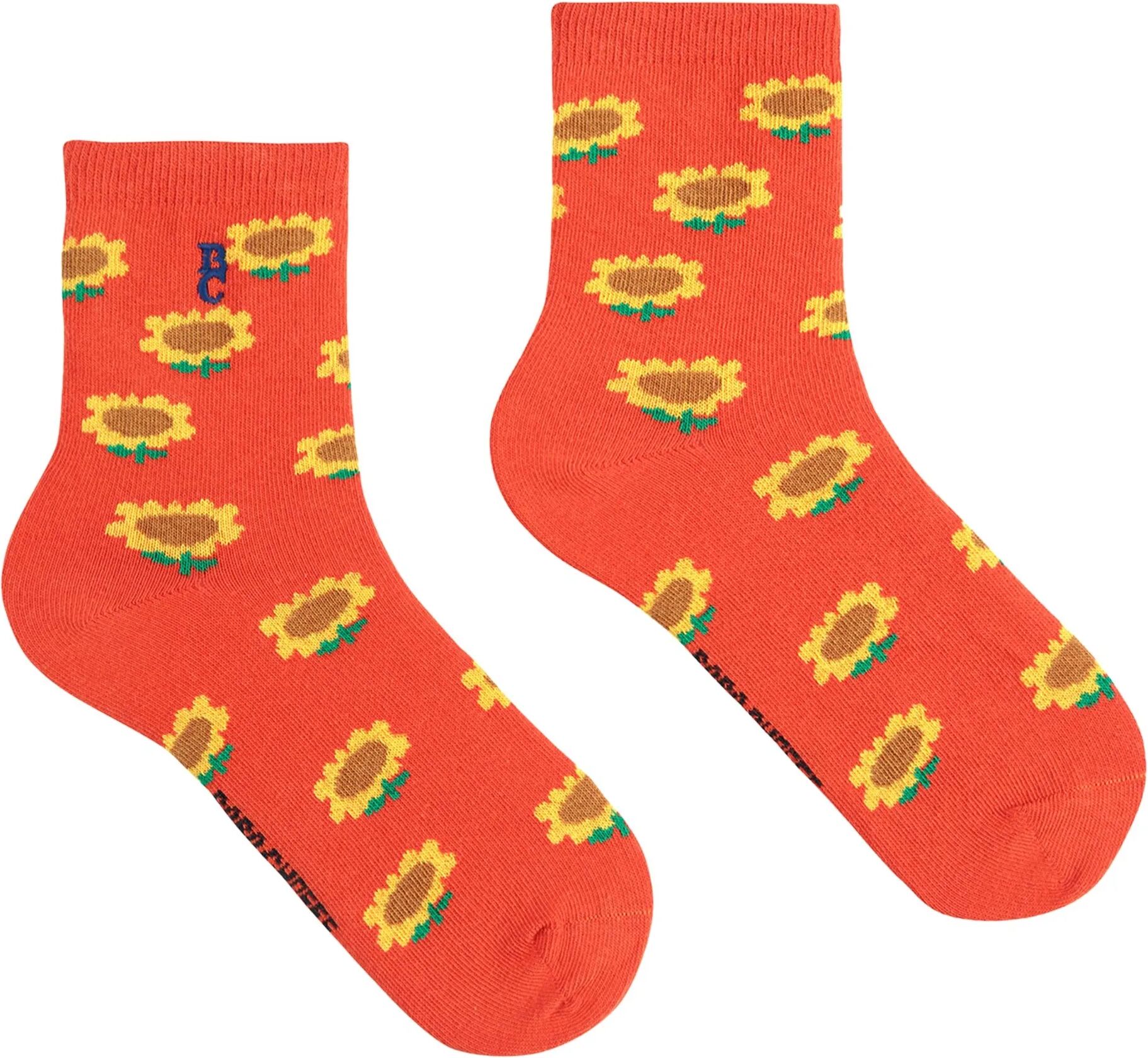 Bobo Choses Chaussettes Tournesol Coton Bio Rouge 23/25