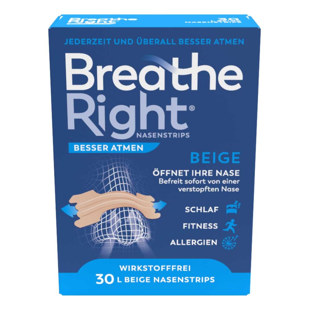 Pharma Netzwerk PNW GmbH Besser Atmen Breathe Right Nasenstrips Beige Groß 17179167