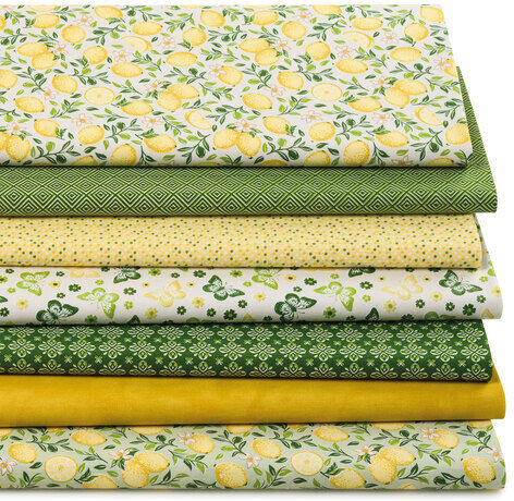 Patchwork- und Quiltpaket "Lemon", grün-color