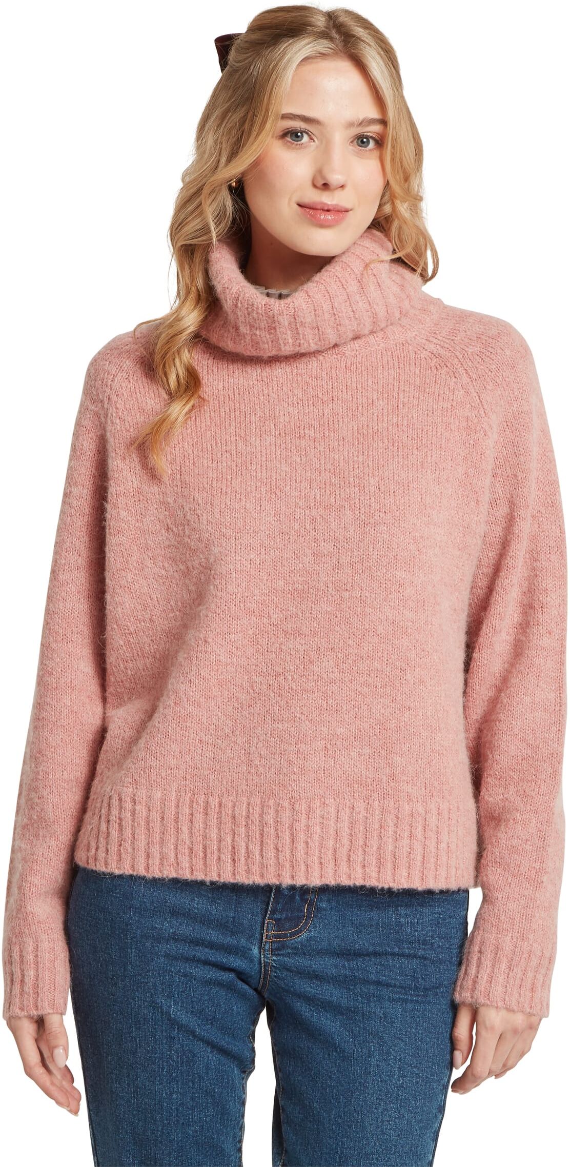 Schöffel Country Sutton Roll Neck Jumper - Pink - Size UK20 - Women