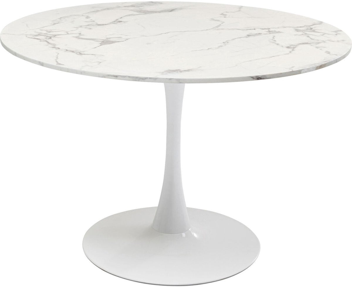 Kare Design Eettafel Schickeria Wit Marmerprint Rond Ø110 cm