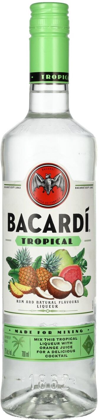 Bacardi TROPICAL Rum And Natural Flavours Liqueur 27% Vol. 0,7l