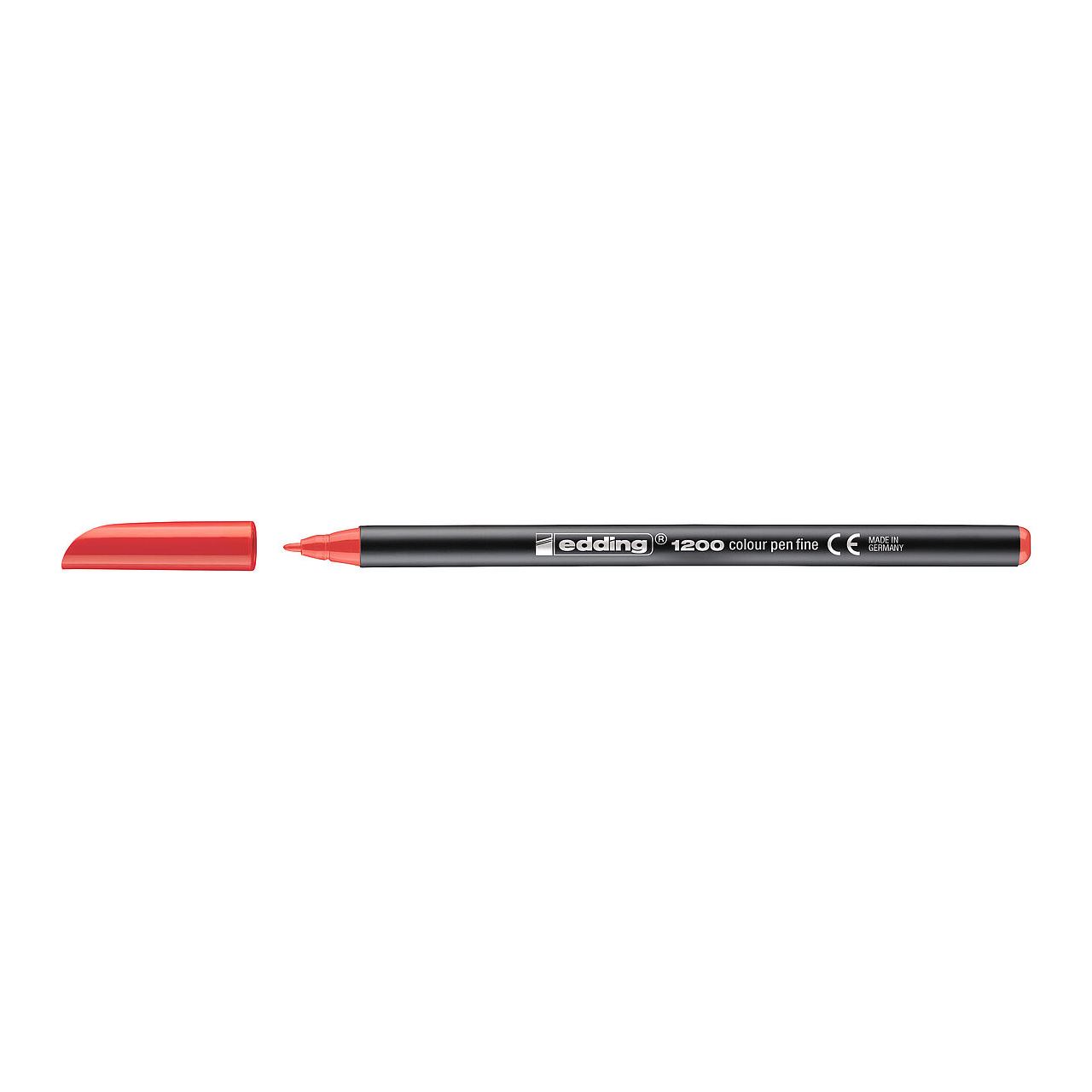edding 1200 Filzstifte rot, 10 St.