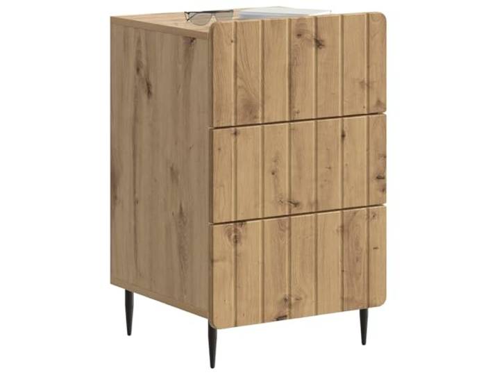 KTHLBRH Nachttisch Eiche Handwerk 43 x 41 x 68 cm Rechteckige Form, große Oberfläche, klare Linien, modern für Schlafzimmer