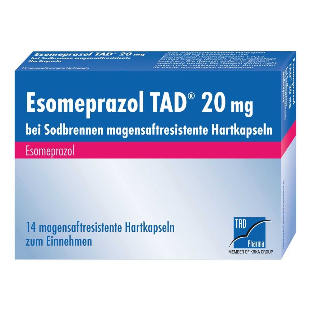 TAD Pharma GmbH Esomeprazol TAD 20mg bei Sodbrennen 10963389