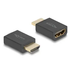DeLOCK High Speed HDMI with Ethernet Adapter Stecker zu Buchse 8K 60 Hz schwarz