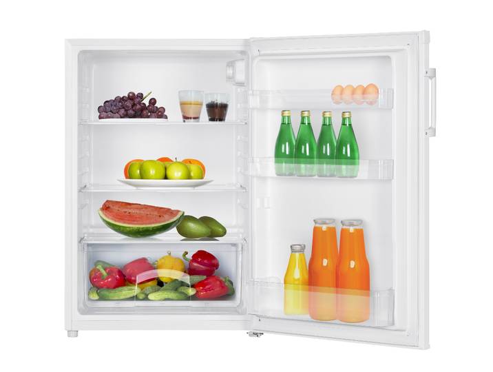 AMICA Vollraumkühlschrank VKS 351 180 W , Energieeffizienz: E, weiß, Rechtsanschlag, wechselbar, Kühlschränke, Leise, komfortabel und flexibel – macht den Alltag leichter, Vollraumkühlschrank