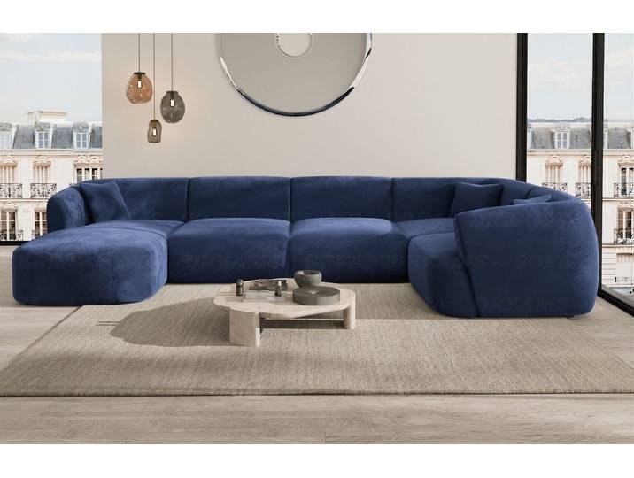 Wohnlandschaft Tabarca U-Form aus Stoff