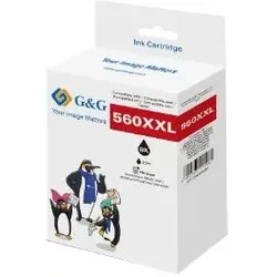 G&G, Druckerpatrone, XXL-Druckrpatrone kompatibel mit Canon PG-560XL (BK)