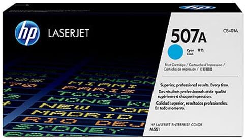 HP 507 toner ciano (CE401A)