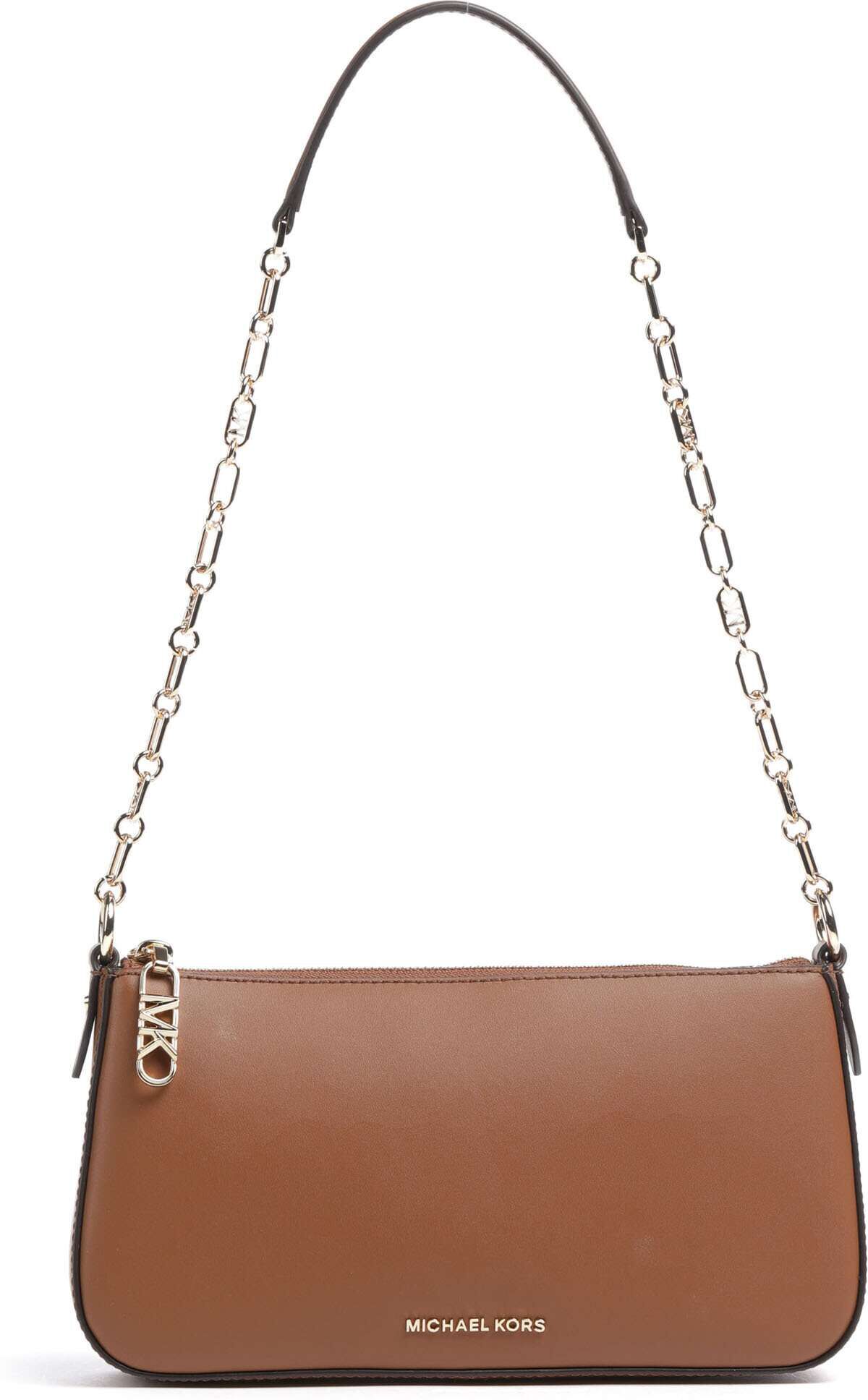 Michael Kors Empire Medium Schultertasche aus Leder, braun