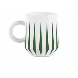 Alessi Delight Weihnachts-Mug aus Porzellan grün