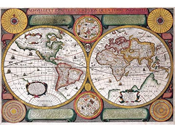 Chtom Jigsaw Puzzle 3000 Stück Erwachsene Weltkartenthema Geeignet for Rätsel for Erwachsene und Kinder über 6 Jahre alt (Color : World Map, Size : 1000pcs)