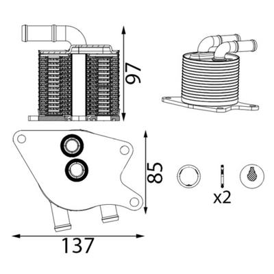 MAHLE Ölkühler, Automatikgetriebe CLC 429 000S für MINI