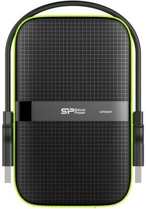 Silicon-Power Silicon Power Armor A60 disco rigido esterno 4000 GB Nero, Verde (SP040TBPHDA60S3K)