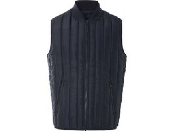 LIVERGY® Gilet homme, matelassé, tissu déperlant. (bleu marine, S)