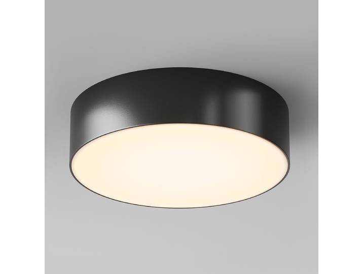 Plafonnier LED Zon Ø 22cm Noir/Noir