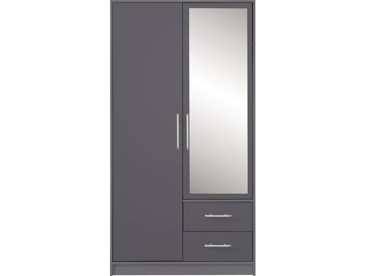 Kleiderschrank mit Spiegel – SMART 03 – Grau