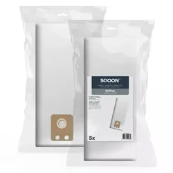 Staubsaugerbeutel SQOON für Nilfisk GD1000 & VP300 aus Vlies 5 Stück, ersetzt Original 82367820 & 1408618000 (Papier)