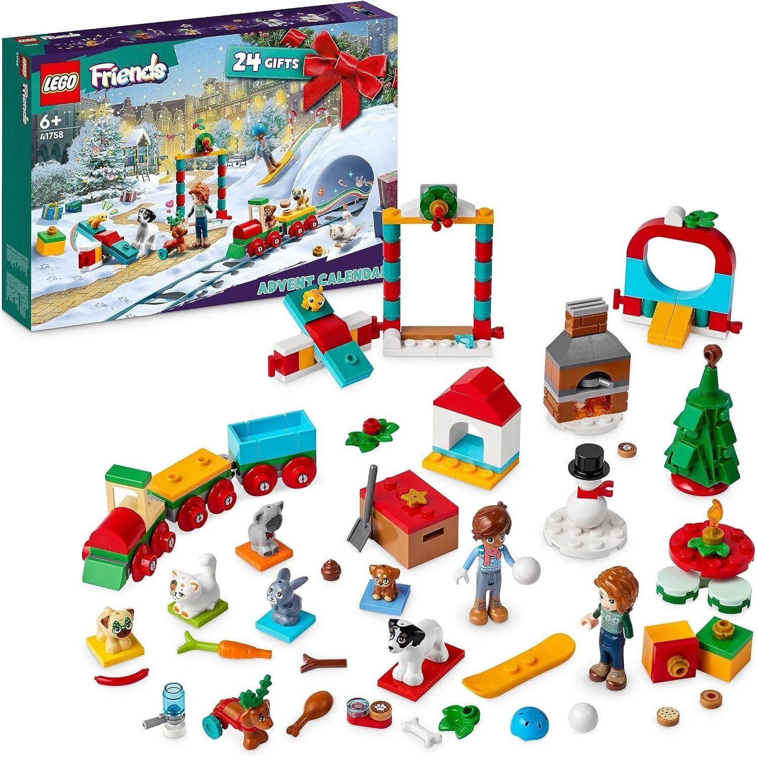 Lego Friends 41758 Advent Calendar 2023 Christmas Toy Set 24 Gifts