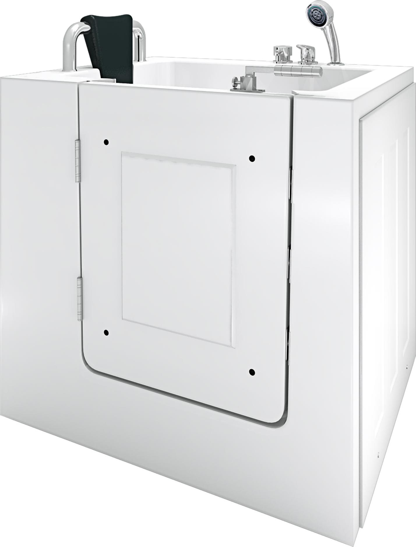 Senioren Sitzbadewanne Sitzwanne Badewanne mit Tür S02-A-L 78x100 cm