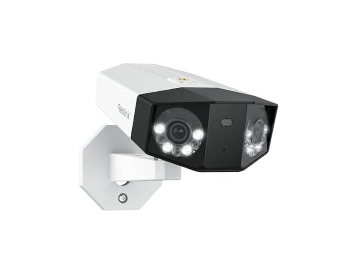Reolink 16MP Camera PoE avec Double Objectif Vue Panor à 180°\, Duo 3 PoE Camera Exterieur Filaire avec Suivi Mouvement\, Vision Nocturne Couleur\, Détection Personne/Véhicule/Animal\, IP67\, Audio