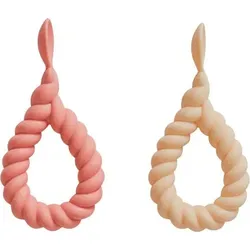 Mellow Kinderlöffel, beige und rot, 2 St.