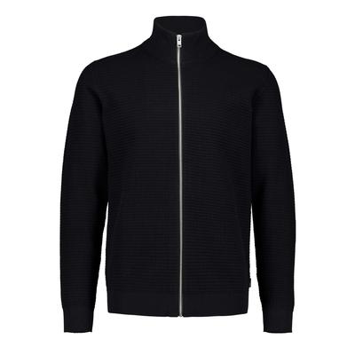 Cardigan LINDBERGH "Cardigan Relaxed Fit", Herren, Gr. S, schwarz, Obermaterial: 60% Baumwolle, 40% Polyester, Strickjacken