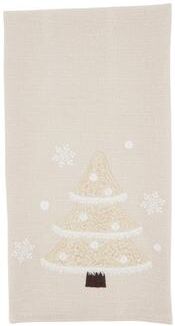 Saro Lifestyle Wintry Wonderland Tree Guest Towel