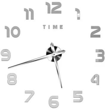 Uplift Picks Large DIY 3D Wall Clock Modern Acrylic Mirror Decor Clock 02 2d 16 Inch (40cm)