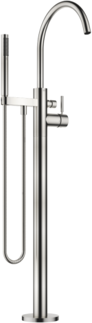 Dornbracht Meta Einhandmischer 25863661-06 für Wanne, freistehend, mit Brausegarnitur, platin matt