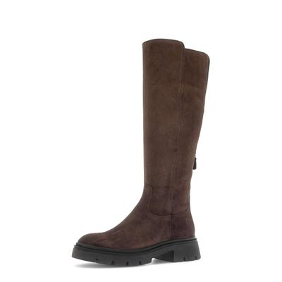 Stiefel GABOR "Sportlicher Stiefel", Damen, Gr. 40,5, braun, mocca, Schuhe Stiefel