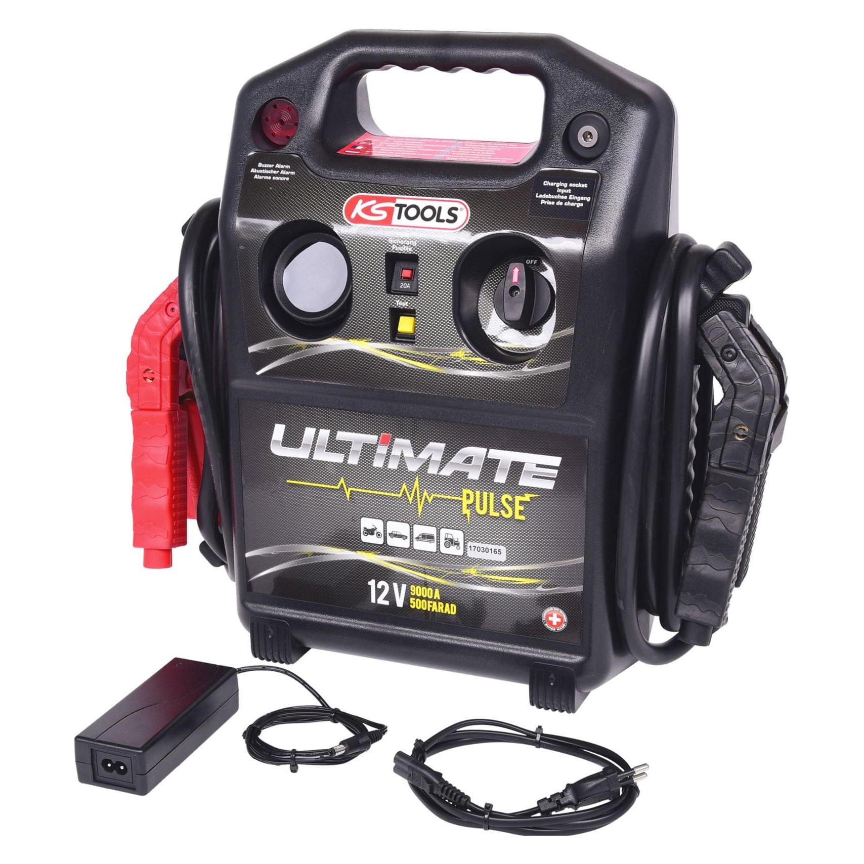 KS Tools Starthilfegerät mobil 1800A Kondensator Booster 12 Volt (9000 A) (550.1840)