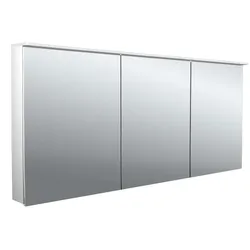 Lichtspiegelschrank flat II Lichtsegel, Aufputz, mit Waschtischbeleuchtung, 3 Türen, 1600mm