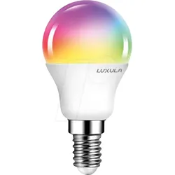 LUXULA LX100331 - LED RGB+CCT Lampe, E14, 5W, 454lm, SMART, Minibulb