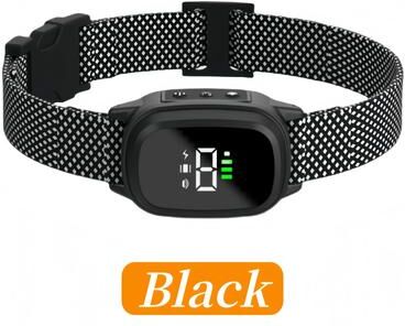 Uplift Treasures Rechargeable Anti Barking Training Collar For Dogs d16 black